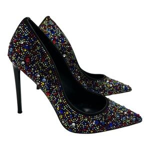 Steve Madden Vives Rhinestone Sparkly Multi Colored Pumps Heels Bling Size 7M